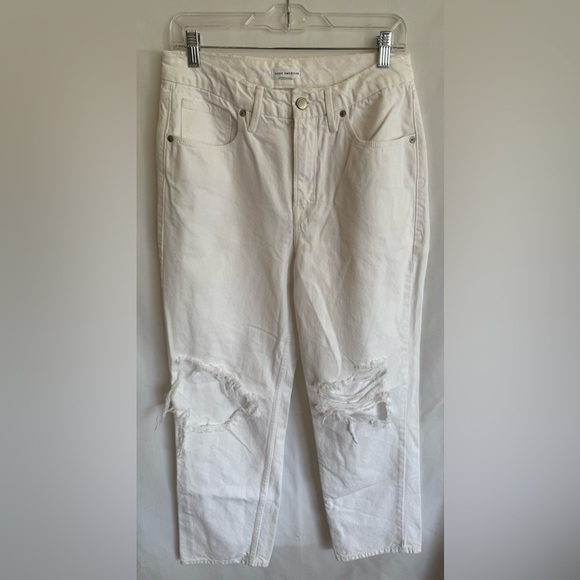 Good American Good 90’s Duster Natural Fray White • High Rise • Size 6 - Picture 2 of 6